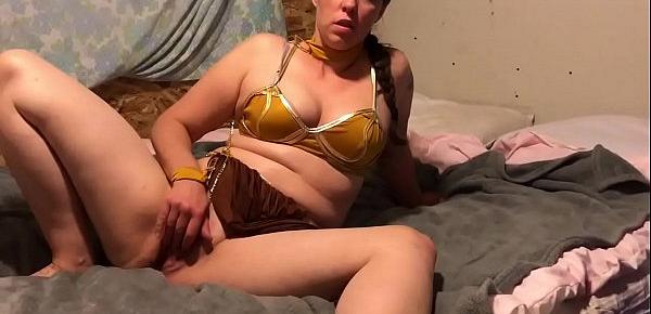  Homemade star wars parody slave leia and han solo hook up at Halloween party